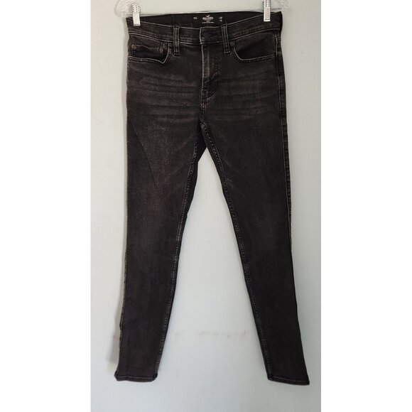 Hollister Jeans Slim Straight Advanced‎ Stretch Black Mens Size 29x32 EUC - Picture 3 of 11
